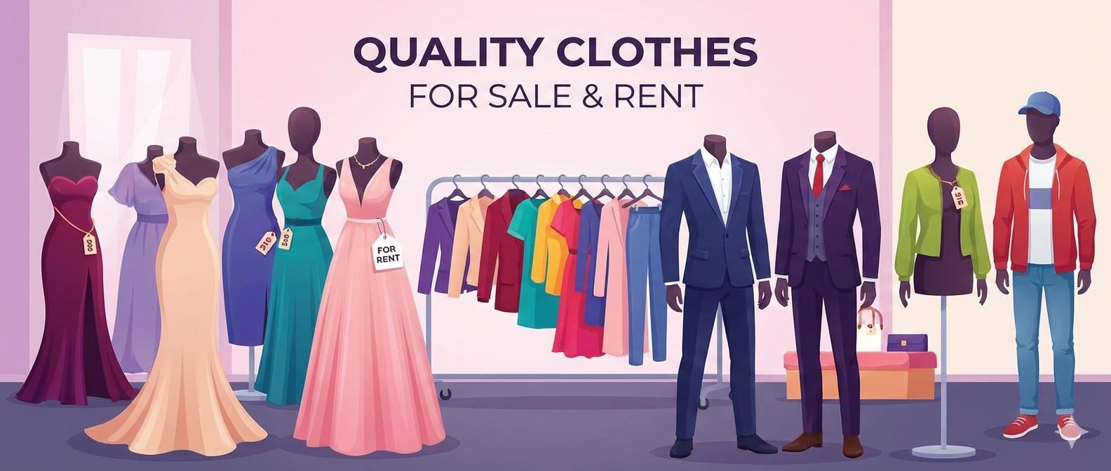 QUALITY CLOTHES FOR SALE & RENT
